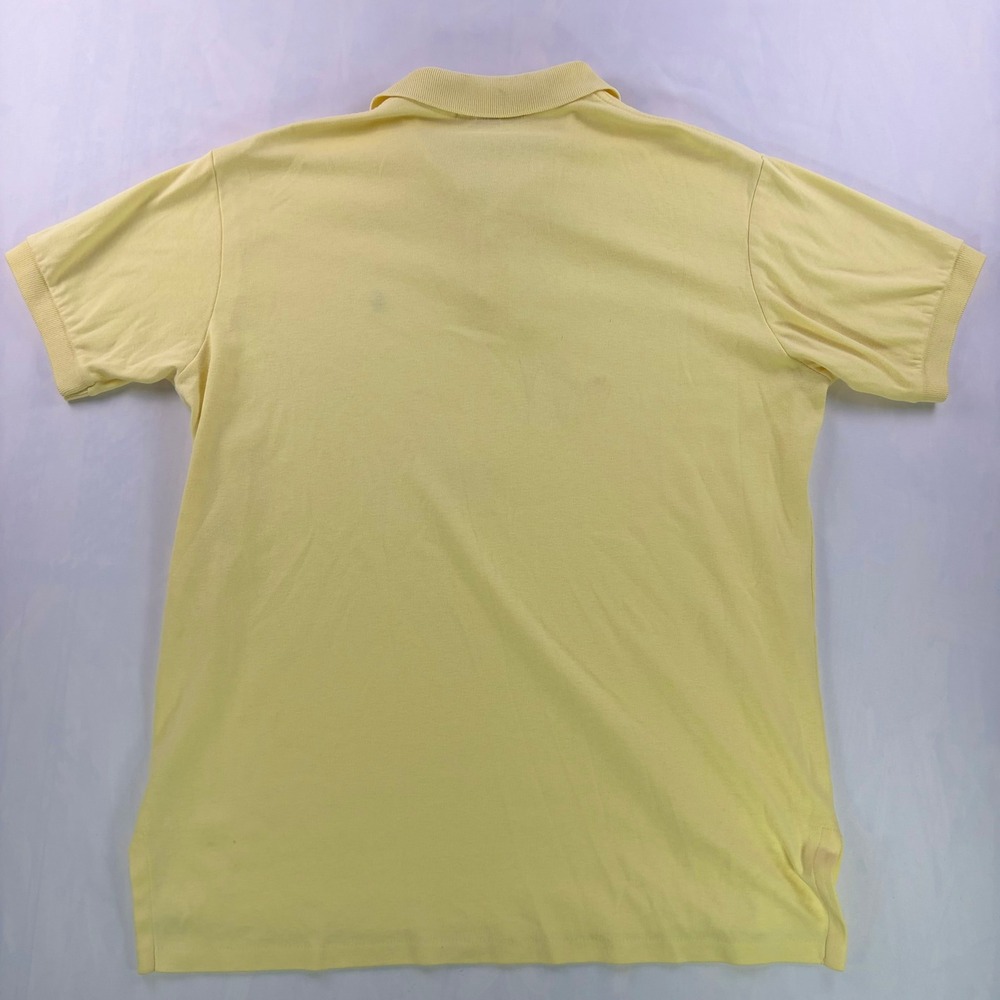 Vintage Polo Ralph Lauren Polo Shirt Mens Large Yellow USA Cotton Classic - Picture 3 of 11